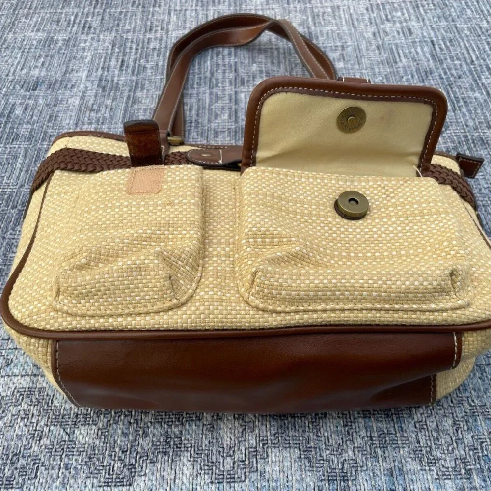 Women Shoulder Bag Brown Tan Tone Fashion Unbranded Handbag Multiple Compartment